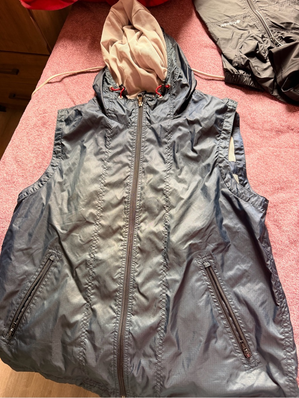GAP Navy Hooded Shell Jacket